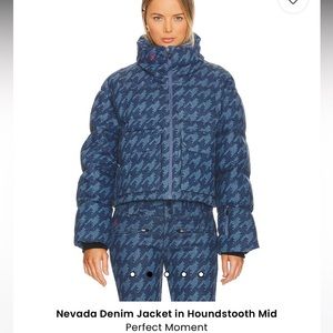 Perfect Moment x Nevada Denim Jacket in Houndstooth Mid